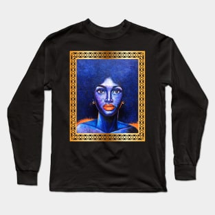 Afro African Woman, Afro Hair, African Artwork Long Sleeve T-Shirt